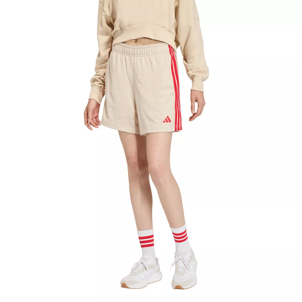 Adidas Short Stadium Mesh Crystal Linen / Pure Ruby XL Femme