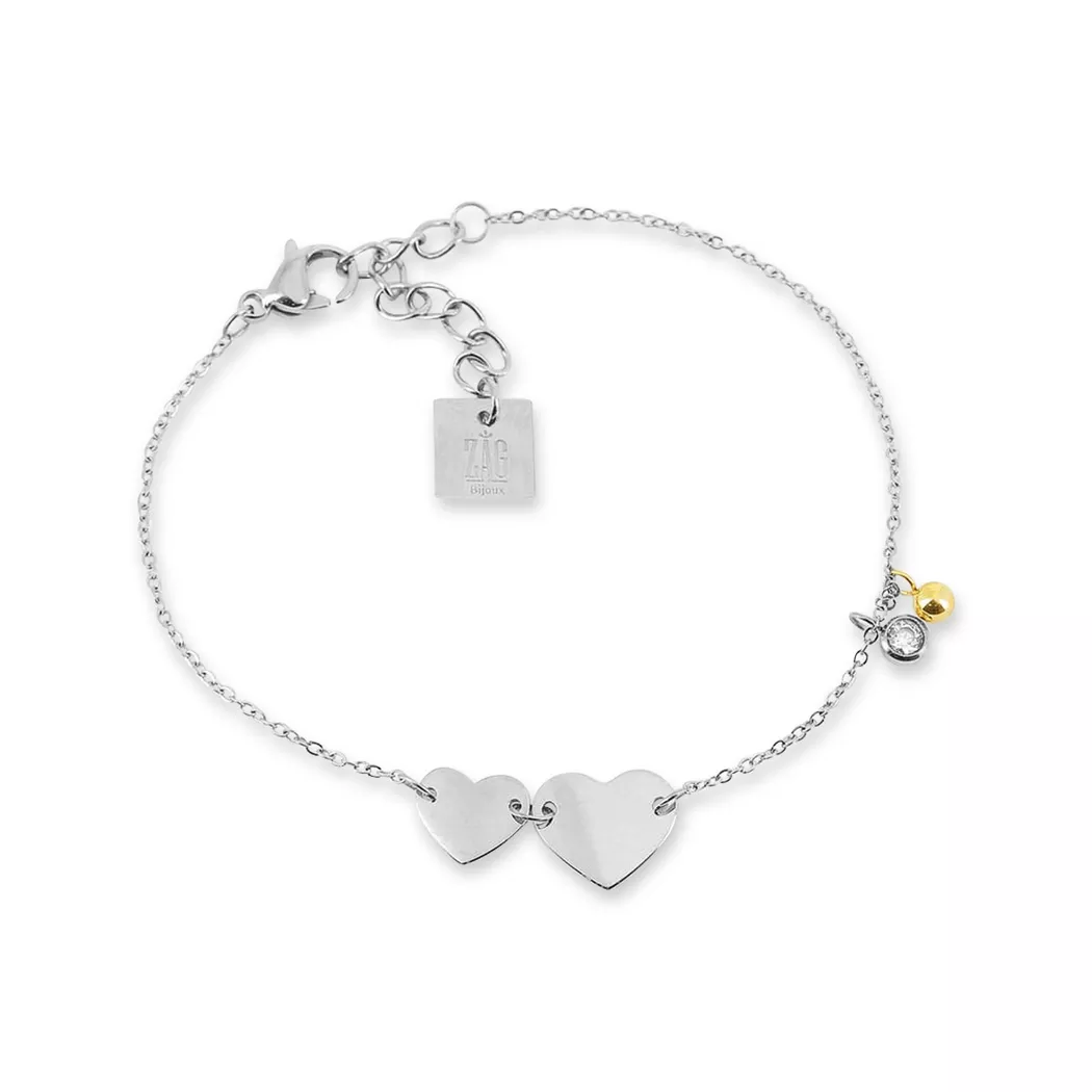 ZAG Bijoux - Armband, 15+3CM, Silberfarben