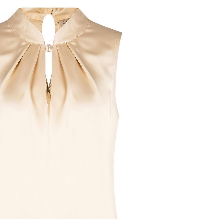 RINASCIMENTO Camicetta Senza Maniche Collo Alto Plissettato  