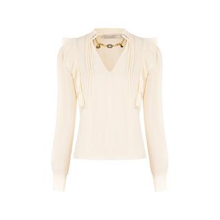 RINASCIMENTO Langarmbluse mit Rüschen  