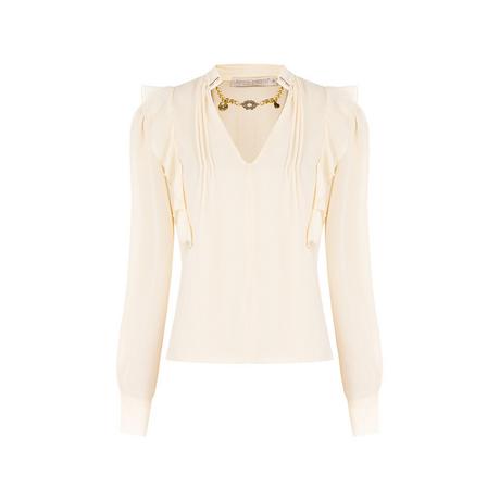 RINASCIMENTO Langarmbluse mit Rüschen  