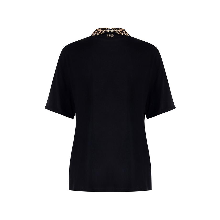 RINASCIMENTO Blusa con Colletto Stampa Leopardata  