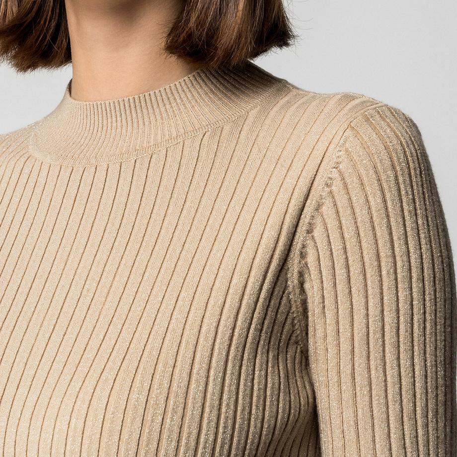 RINASCIMENTO Maglione a Costine Maniche Corte  