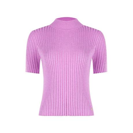 RINASCIMENTO Gerippter Kurzarm Pullover  