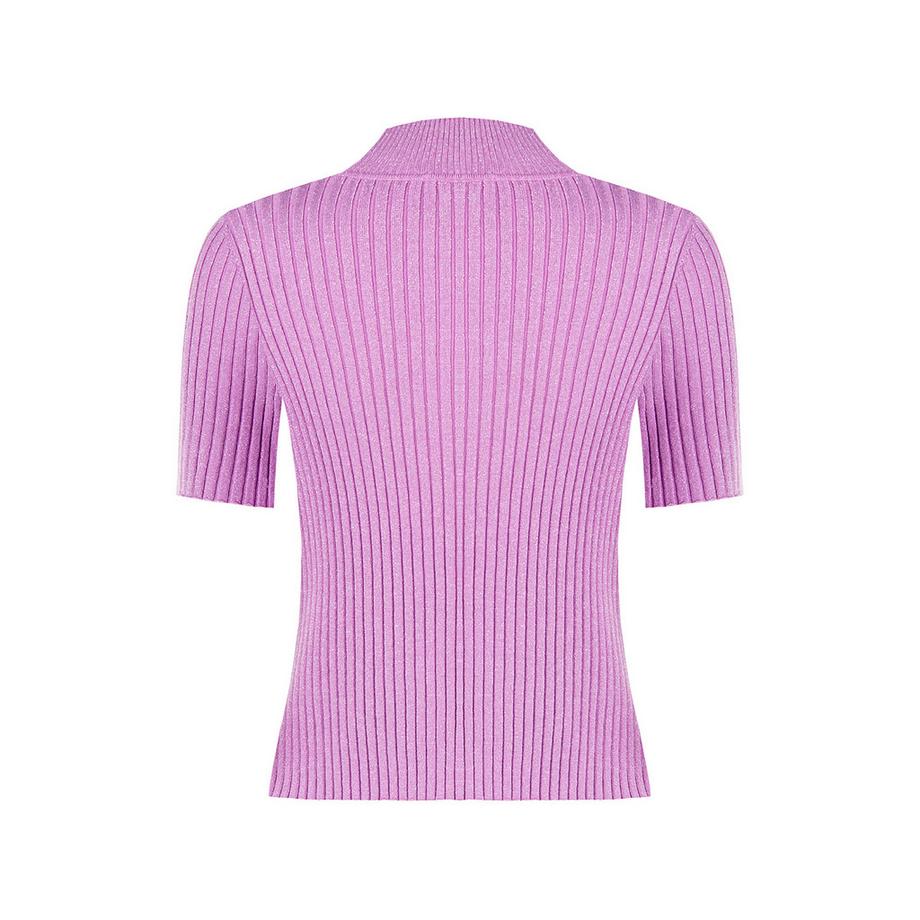 RINASCIMENTO Gerippter Kurzarm Pullover  