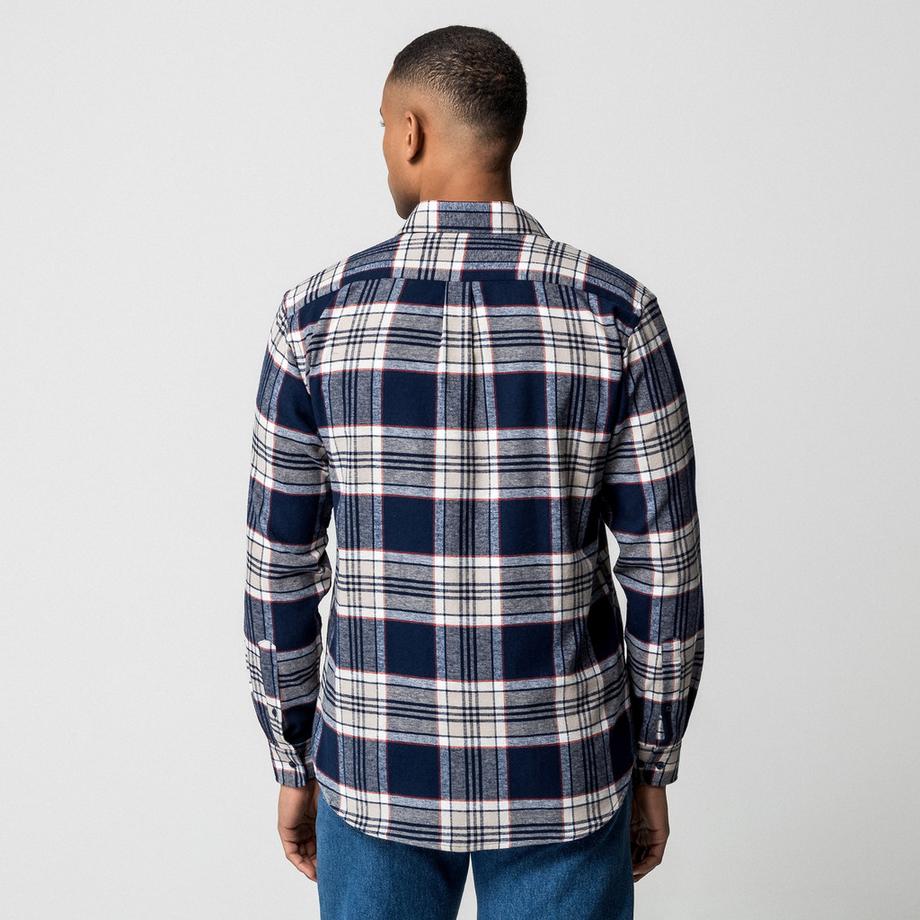 Manor Man Chemise à Carreaux Manches Longues Regular Fit  