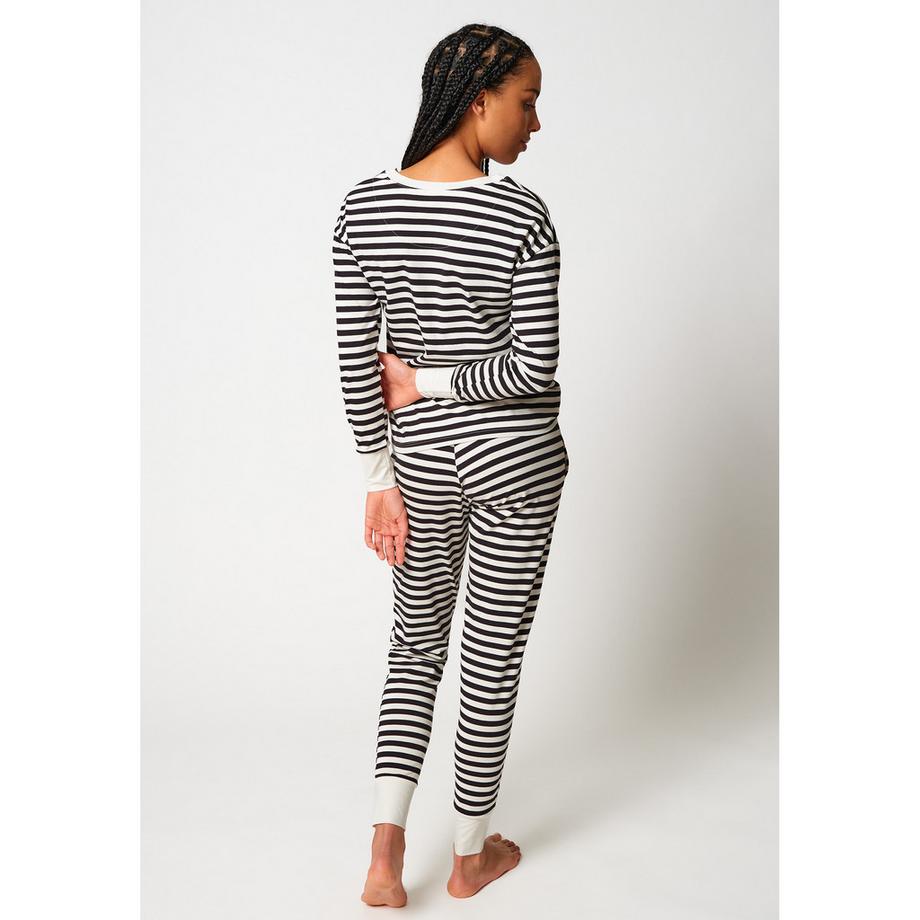 Skiny Night In Mix & Match Ensemble de Pyjama Rayé Manches Longues  