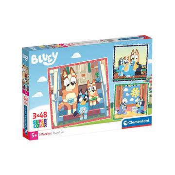 Puzzle Bluey, 3 x 48 Teile