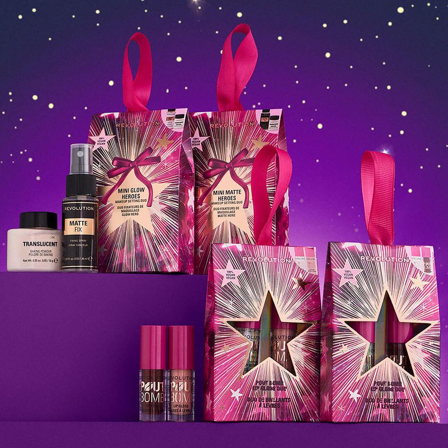 Revolution  Pout Bomb Plumping Mini Lip Gloss Set 