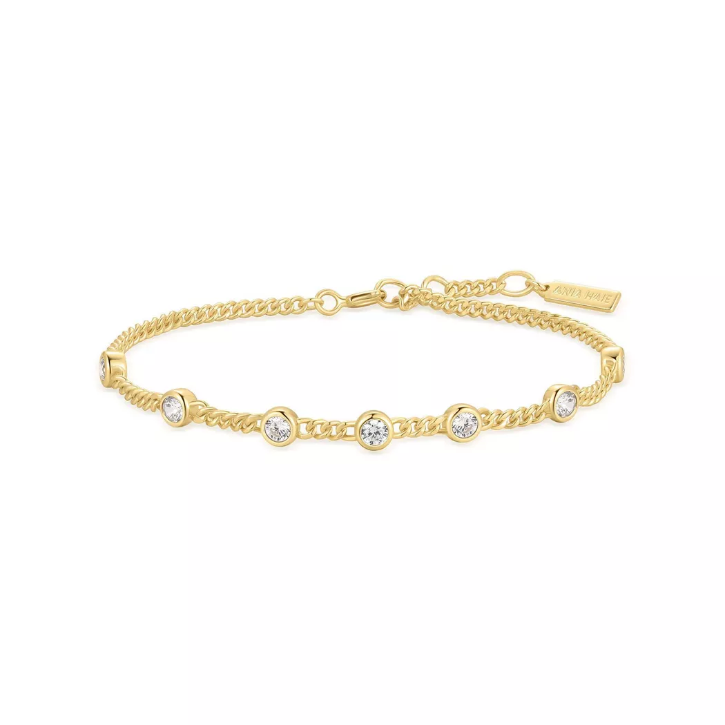 ANIA HAIE - Armband, Melodic Poet, 16.5+2CM, Goldfarben