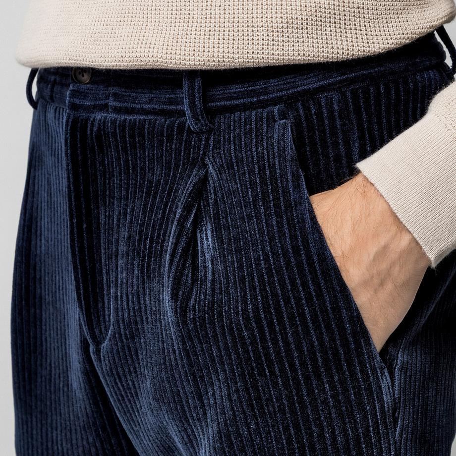 Manor Man Pantalon en velours côtelé Regular Fit  