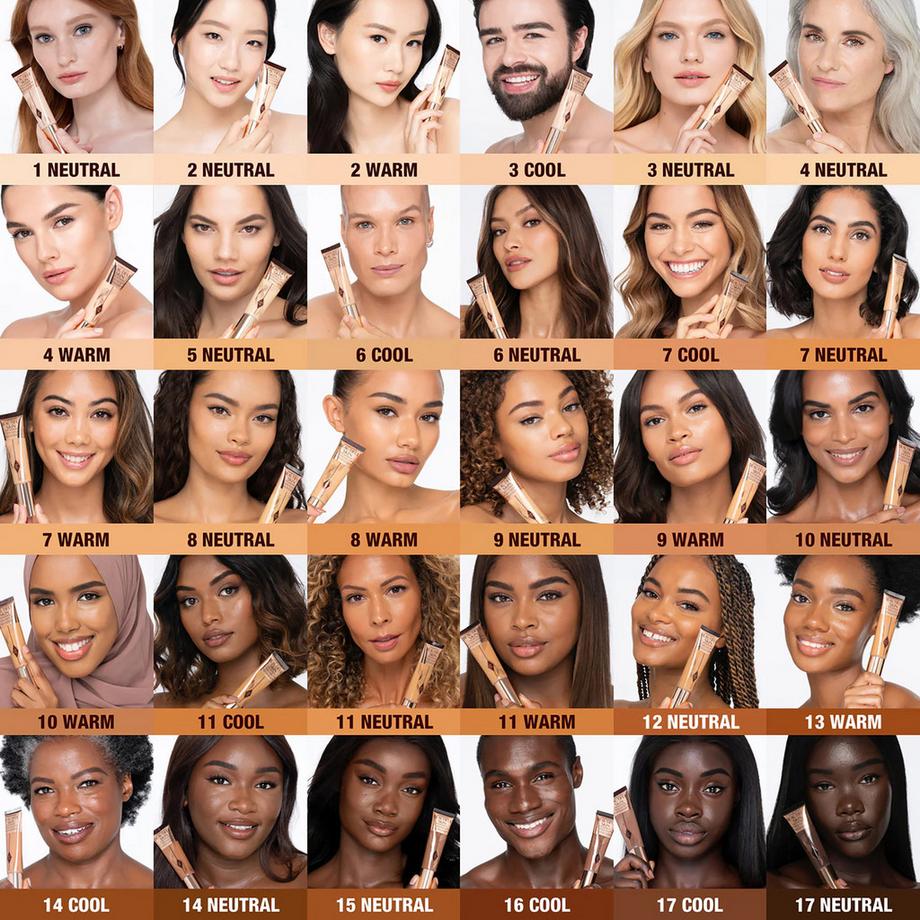 CHARLOTTE TILBURY  Beautiful Skin Foundation - Fondotinta con coprenza modulabile a lunga tenuta 