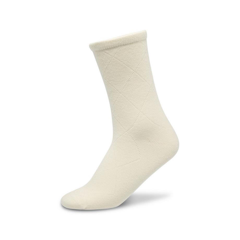 Manor Woman Classic Romb Jacquard Wool Blend Calze  