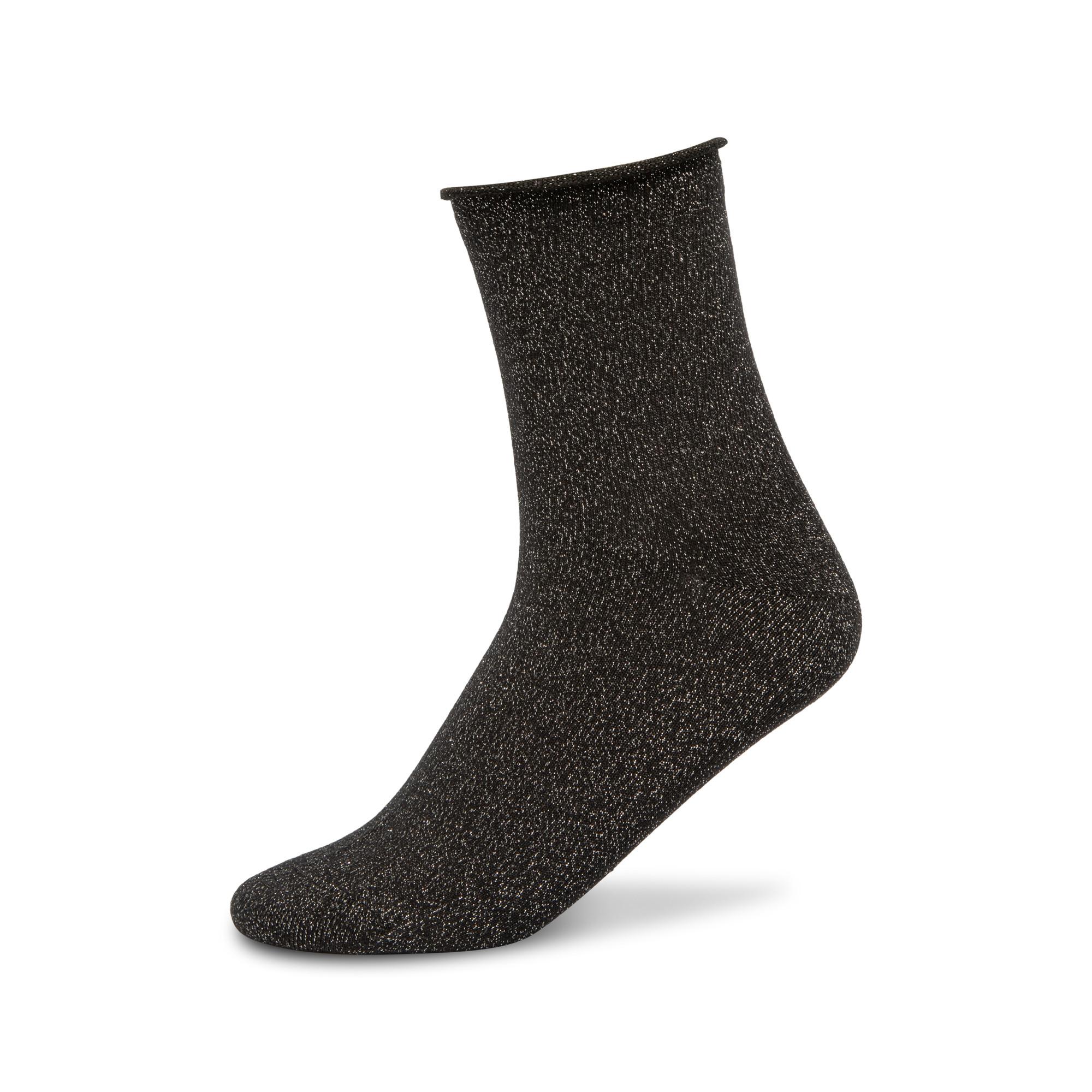 Manor Woman Quarter Lurex Chaussettes  