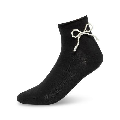 Manor Woman Quarter Bow Embroidery Calze  