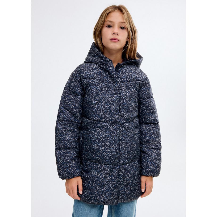 MANGO Kids Anorak Fleuri à Capuche  
