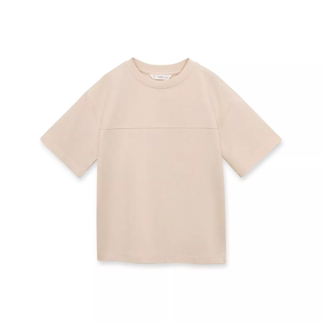 MANGO Kids - T-Shirt, 10A, Braun Naturel