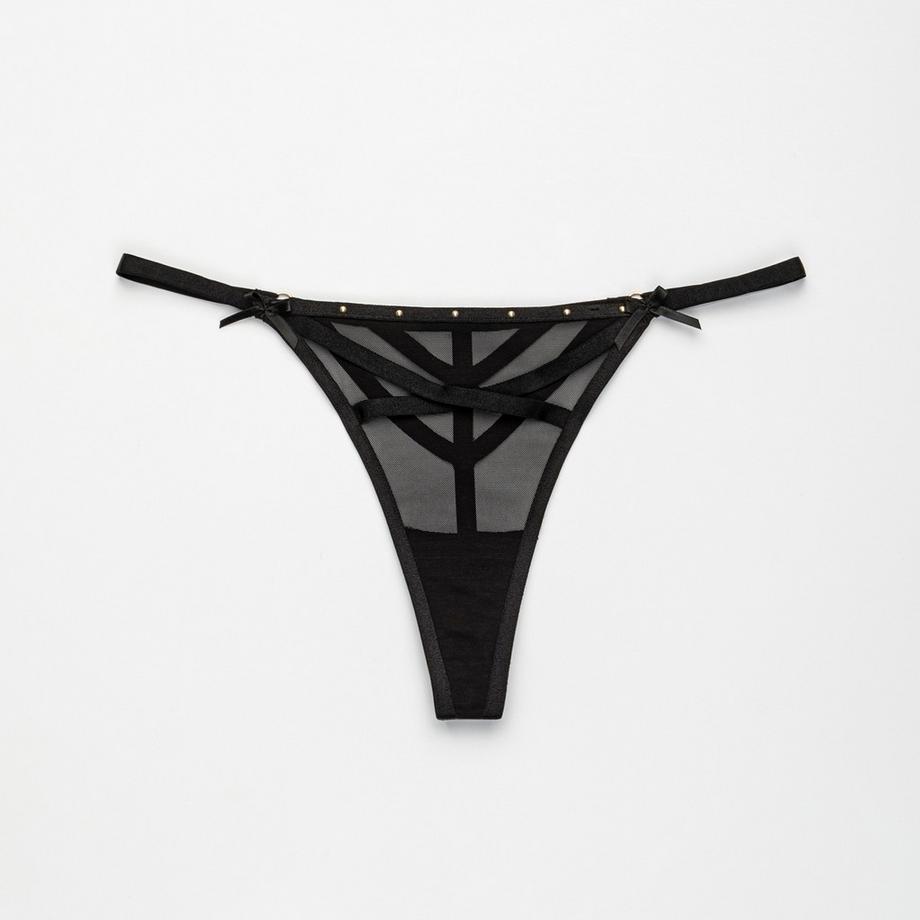 Manor Woman Perizoma con applicazione di borchie a sfera  