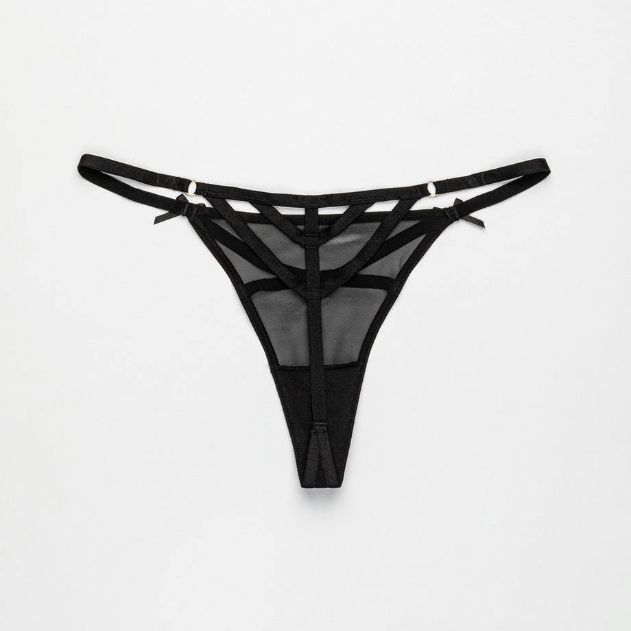 Manor Woman Perizoma con applicazione di borchie a sfera  