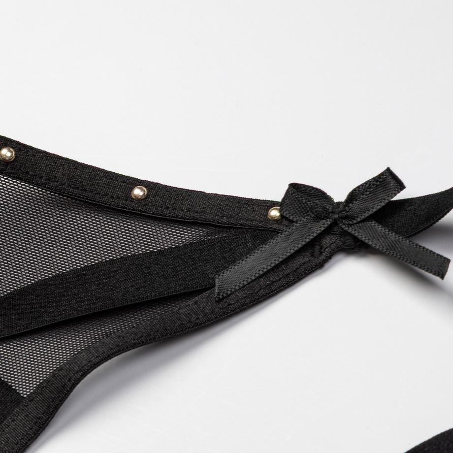 Manor Woman Perizoma con applicazione di borchie a sfera  