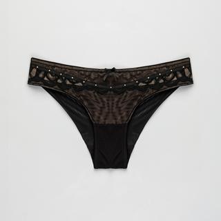 Manor Woman Slip Semi-Trasparente in Pizzo  