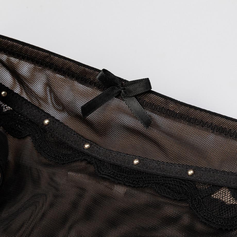 Manor Woman Slip Semi-Transparent en Dentelle  