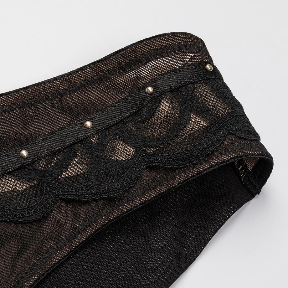 Manor Woman Slip Semi-Transparent en Dentelle  