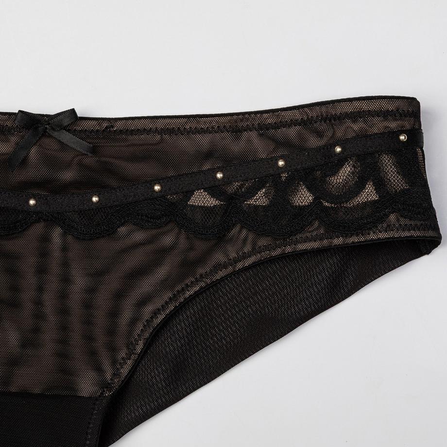 Manor Woman Slip Semi-Transparent en Dentelle  