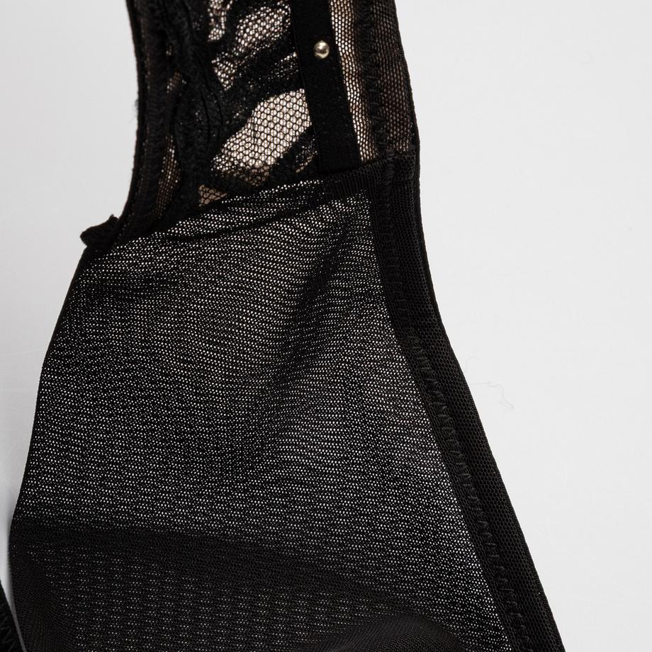 Manor Woman Slip Semi-Transparent en Dentelle  