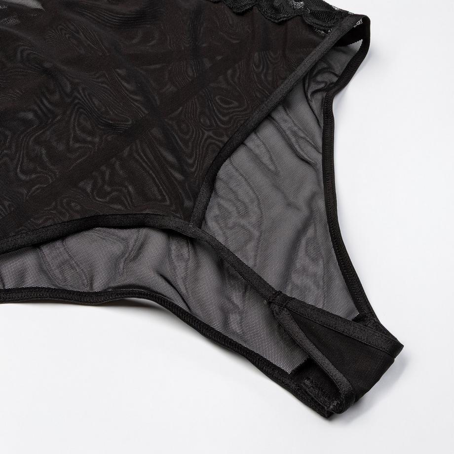Manor Woman Body Semi-Transparent en Dentelle avec Clous  