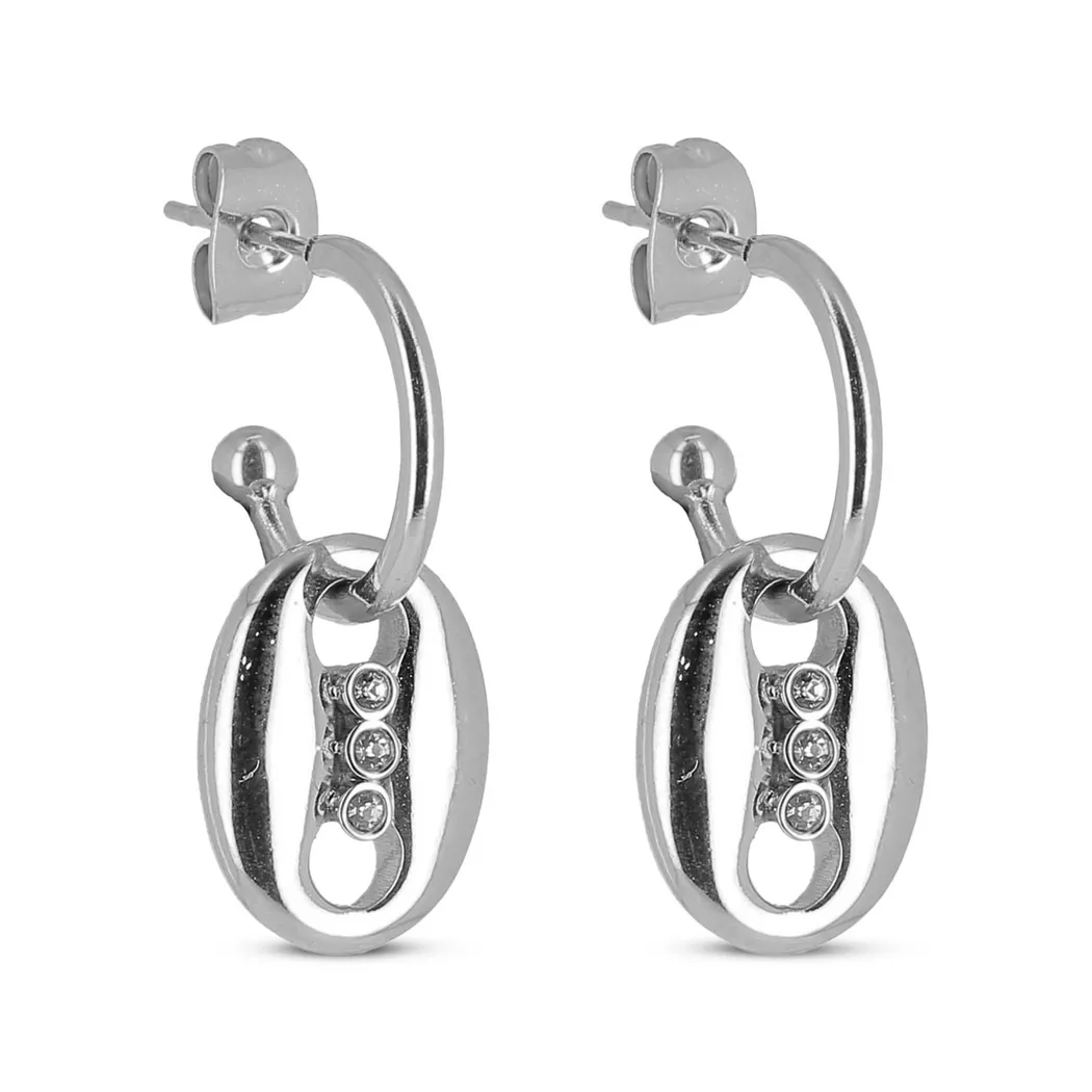 ZAG Bijoux - Ohrstecker, One Size, Silberfarben