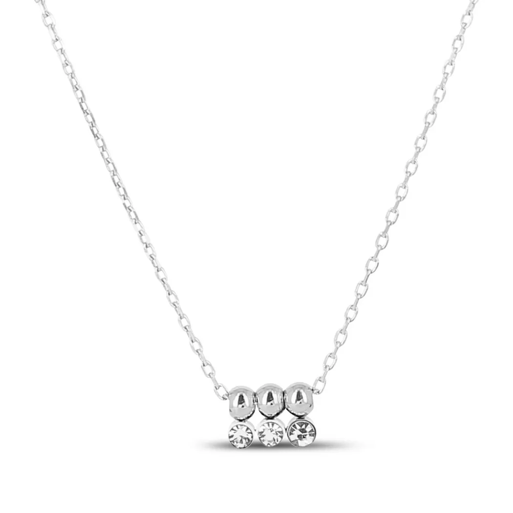 ZAG Bijoux - Halskette, 38.5CM, Silberfarben