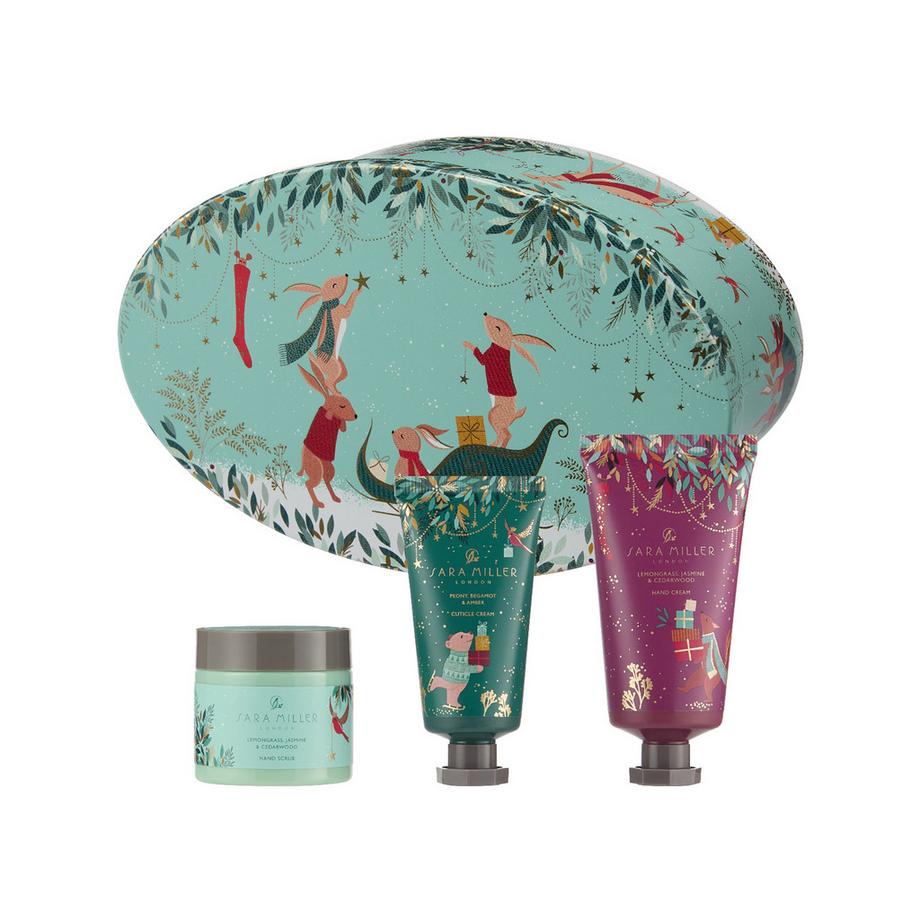 Set cadeau pou les mains Woodland Tales in ovaler Dose