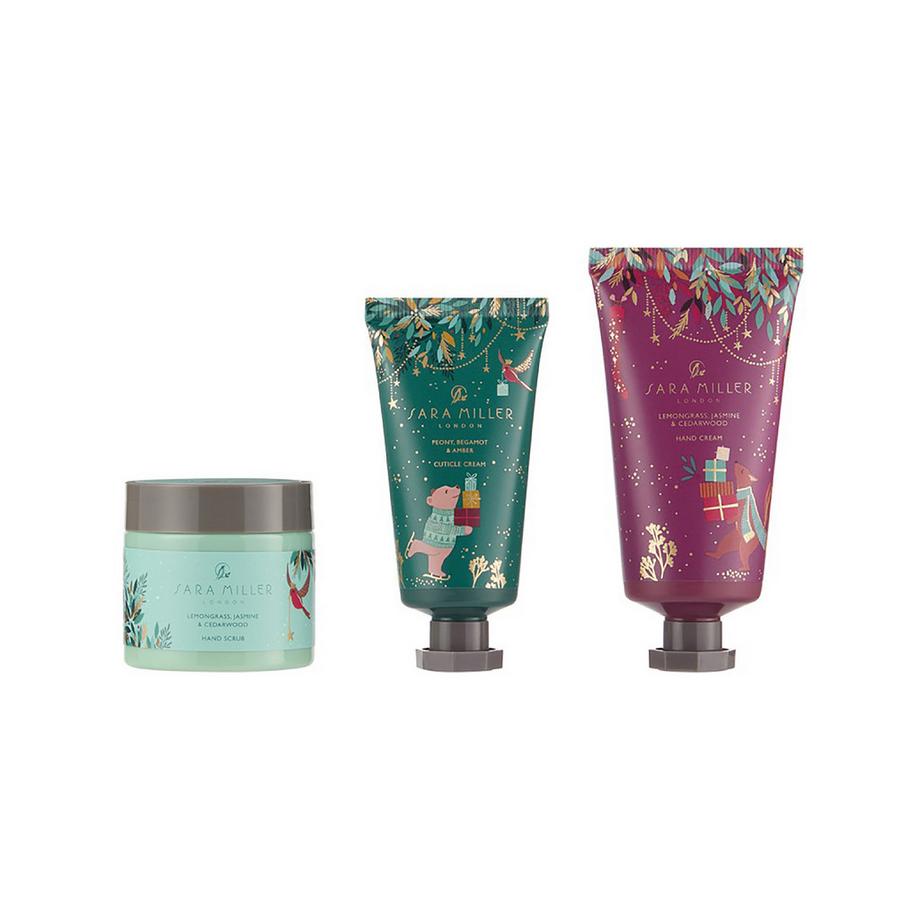 Sarah Miller  Set regalo per le mani Woodland Tales in ovaler Dose 