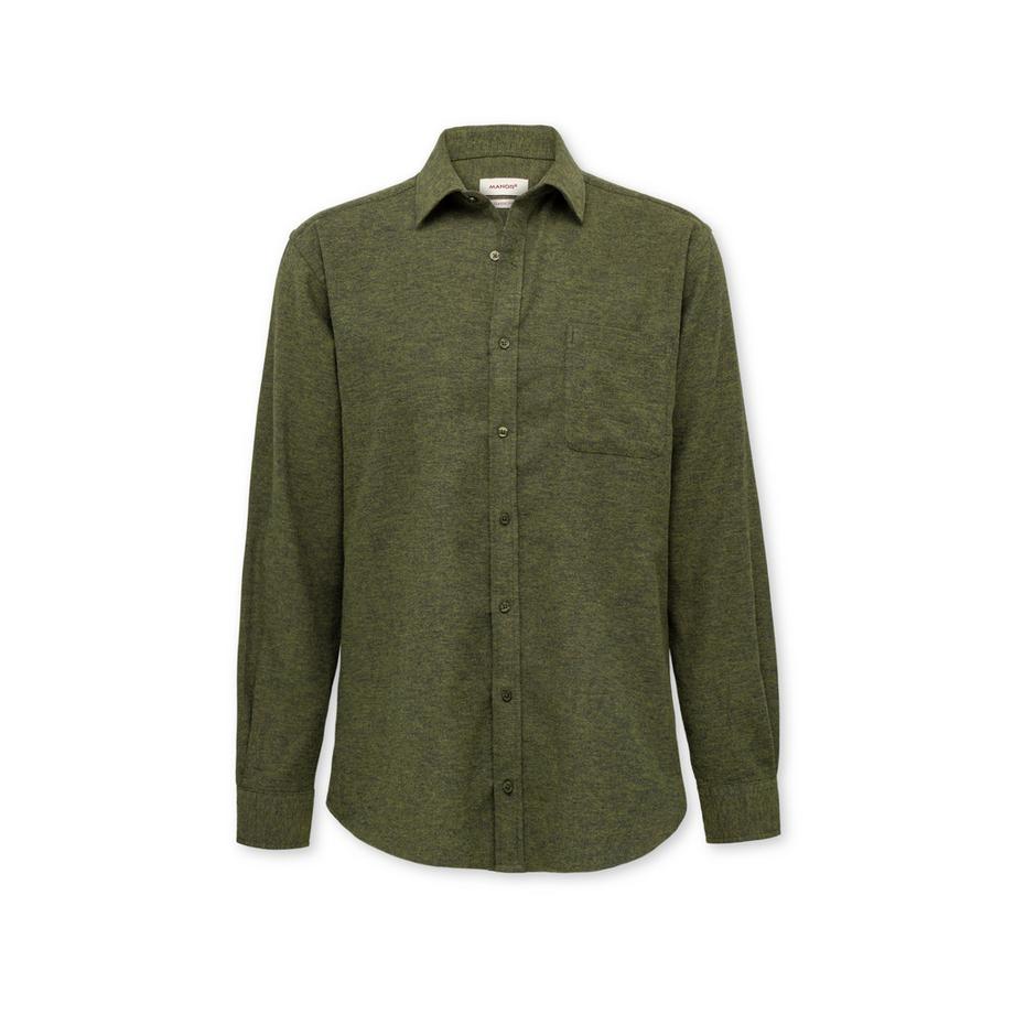 Manor Man Camicia Uomo Maniche Lunghe Collo Kent Regular Fit  