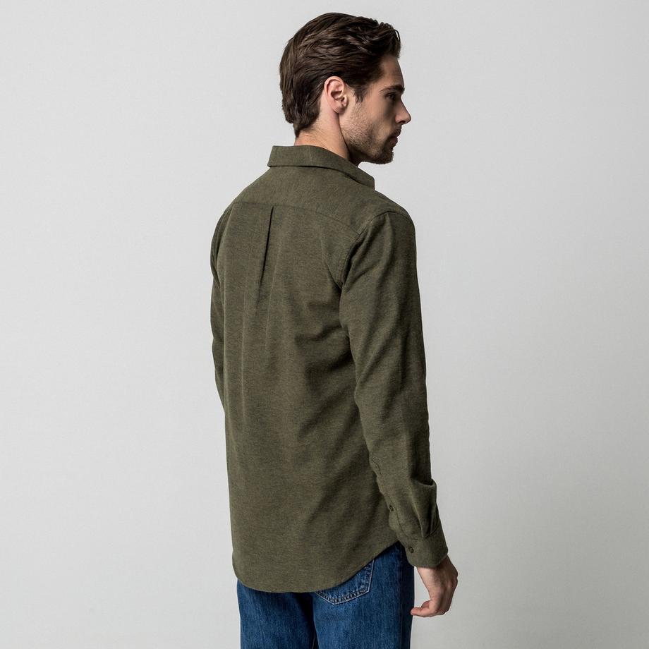 Manor Man Herren Langarm Kent Kragen Regular Fit Hemd  