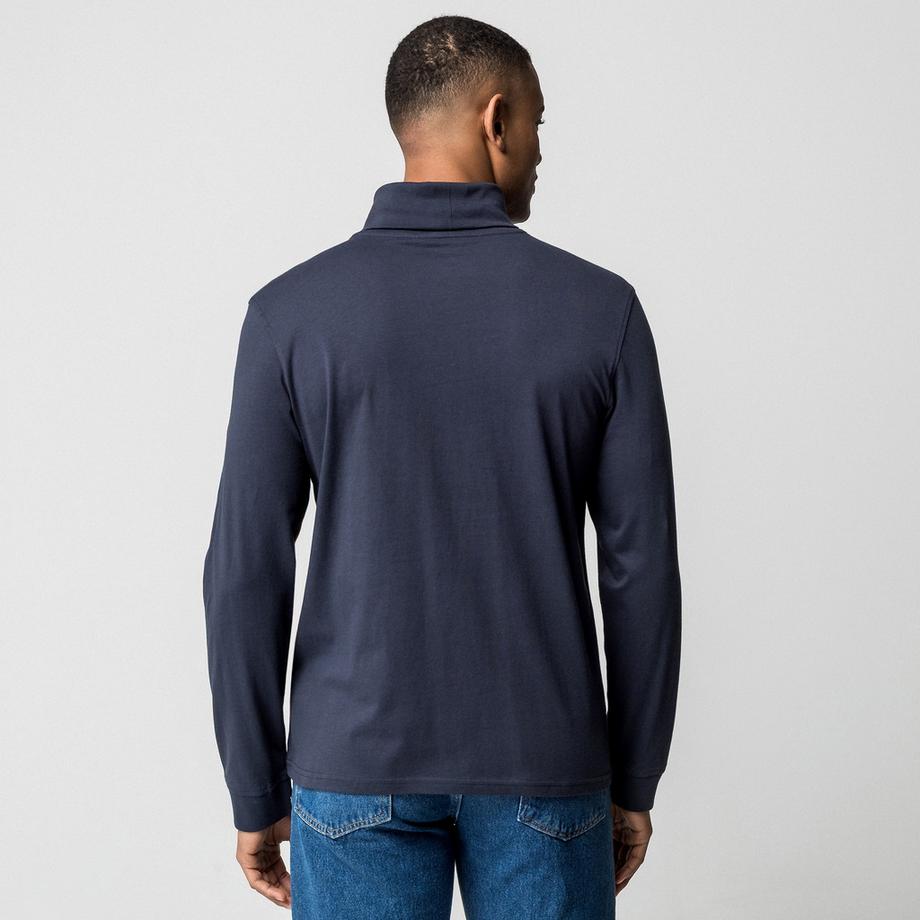 Manor Man Langarm Rollkragen T-Shirt  