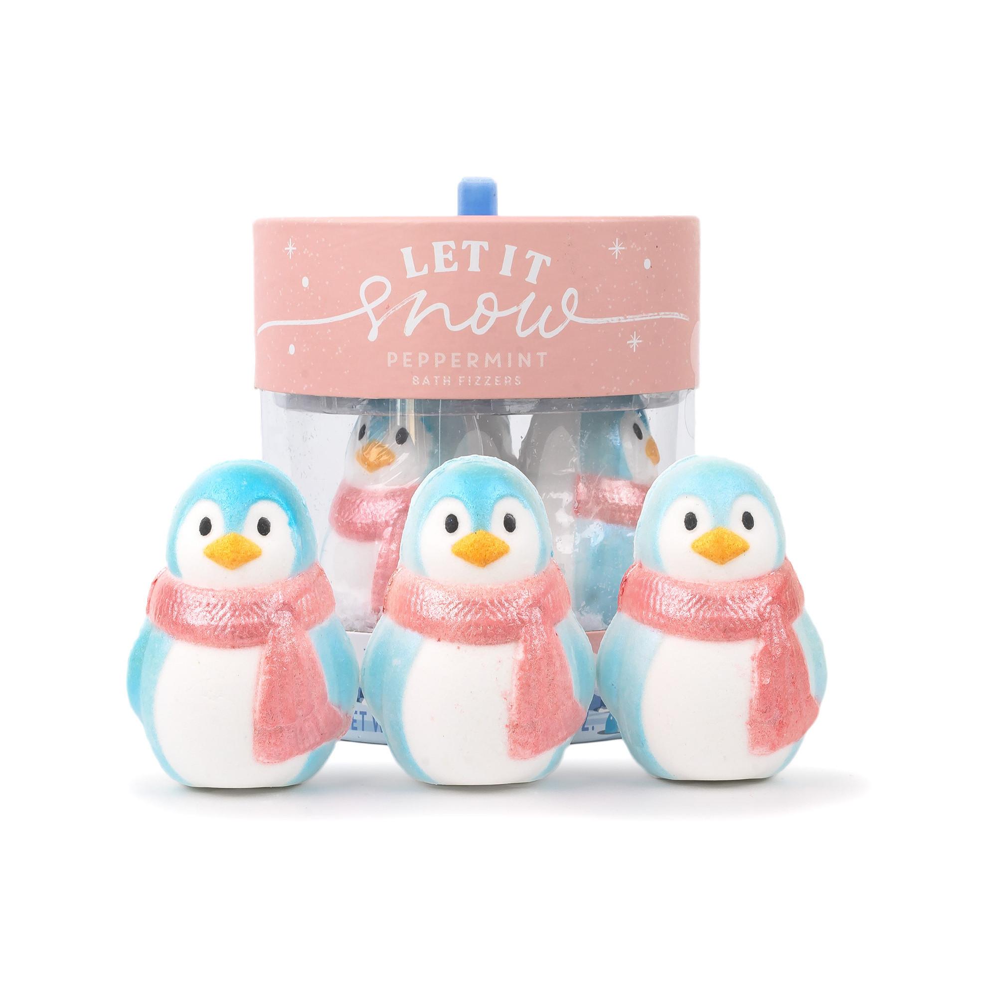 The Sommerset Toiletry  Bombe da bagno in confezione regalo Penguins 'Let it Snow'  