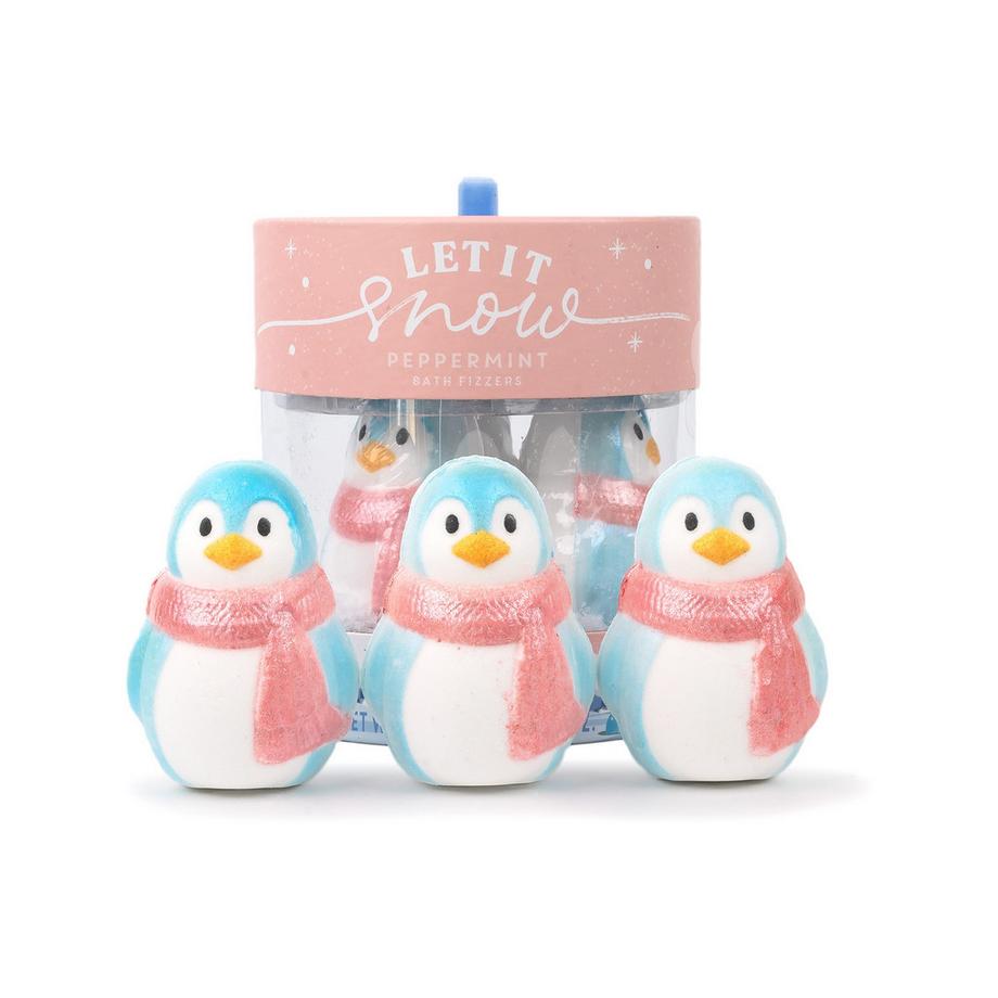 Bombe da bagno in confezione regalo Penguins 'Let it Snow' 