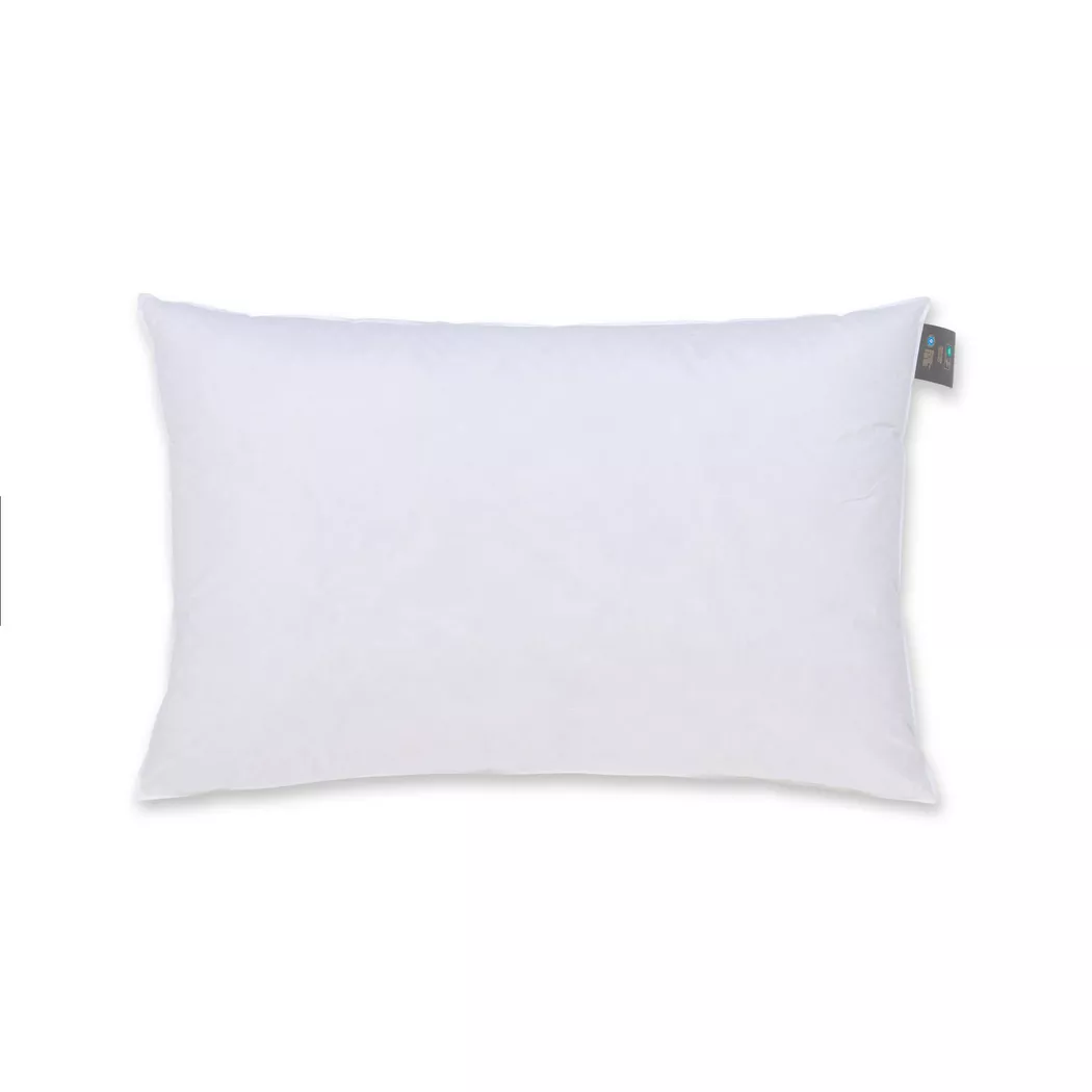 Manor - Mittelfestes 3-Kammer-Daunen/Federkissen, Calma Mittelfestes 3-Kammer-Daunen/Federkissen, 50 x 70 cm, Weiss