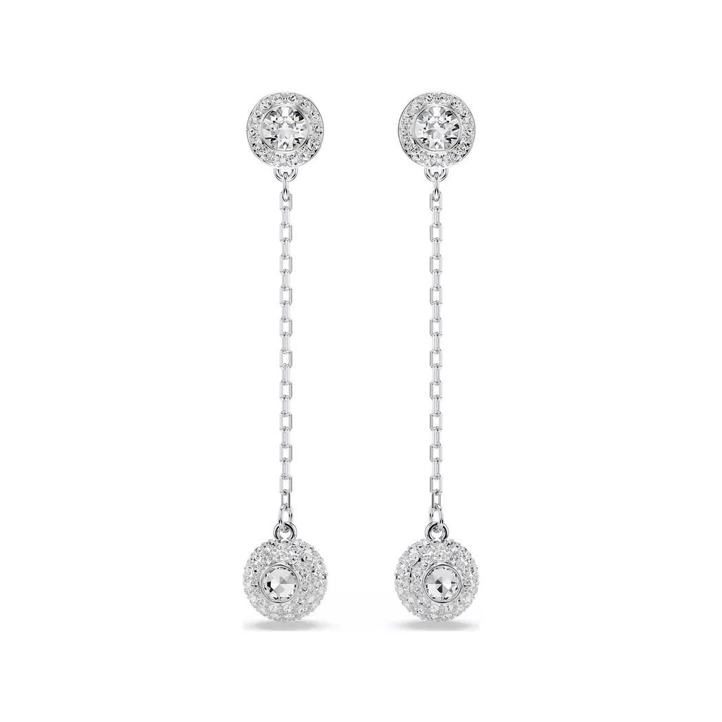 Swarovski - Ohrstecker, Una, One Size, Silberfarben