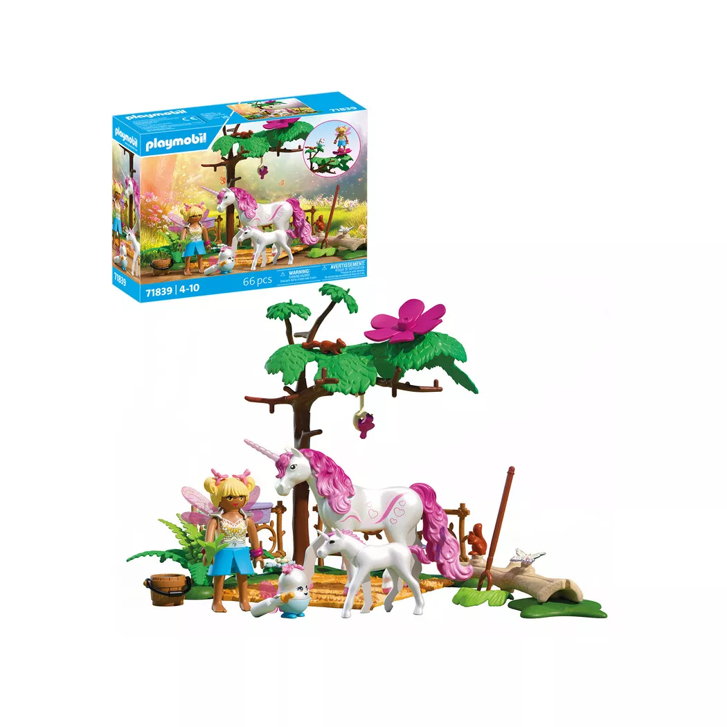 Playmobil 71839 Ecurie licorne magique : maman & poulain