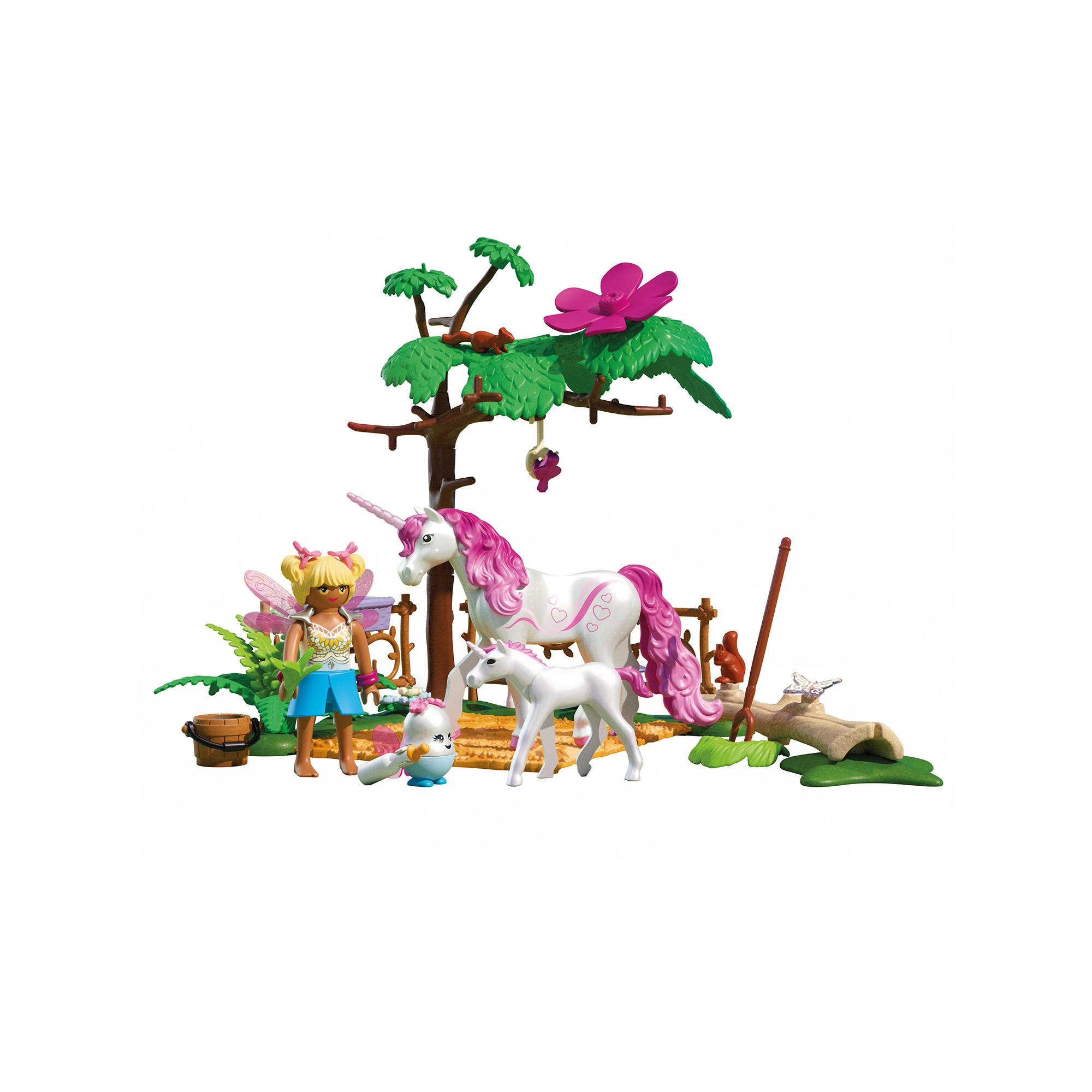 Playmobil  71839 Zauberhafter Einhorn-Stall für Mama und Fohlen 