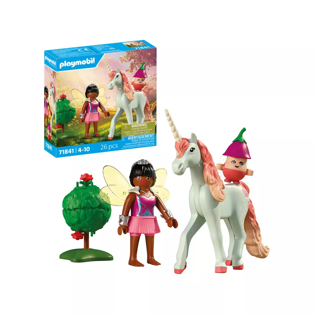 Playmobil - 71841 Sammeleinhorn Himmelsrose mit Fee, Multicolor