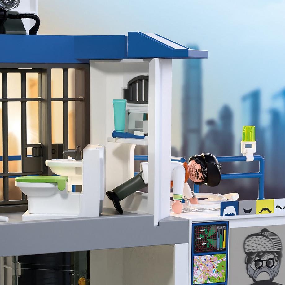 Playmobil  71874 Polizeiwache mit Fahndungsraum 