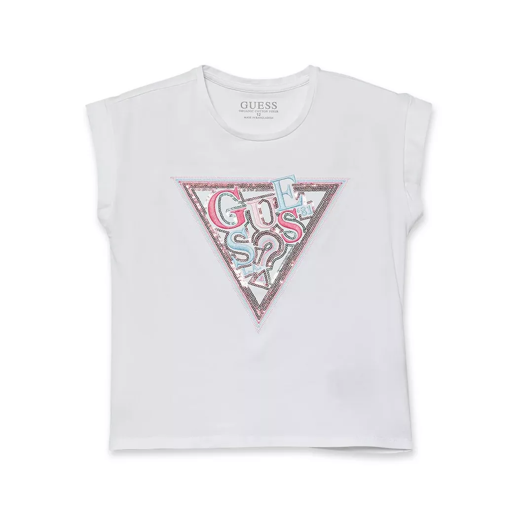 Guess Mädchen T-Shirt  weiss   140 baby 2