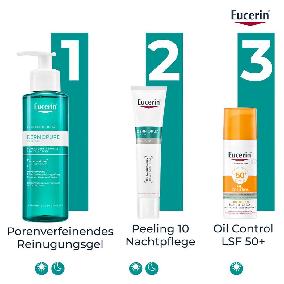 Eucerin  DERMOPURE CLINICAL  Peeling 10 - Hautbilderneuernde Nachtpflege 