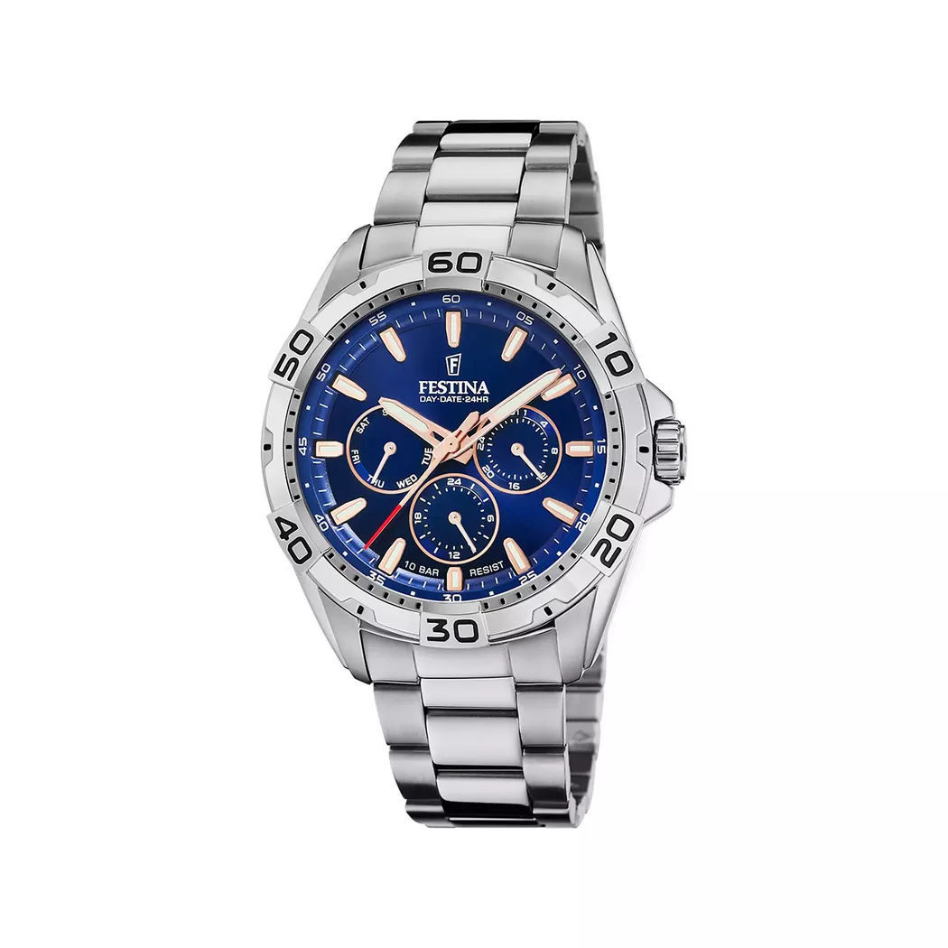 Festina F20623/3 Multifunction Watch Silver 45mm