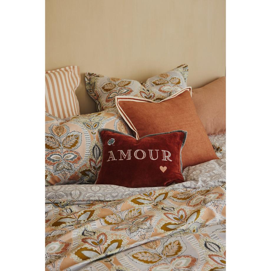 Olivier Desforges Beaumais Taie d'oreiller à motif floral  