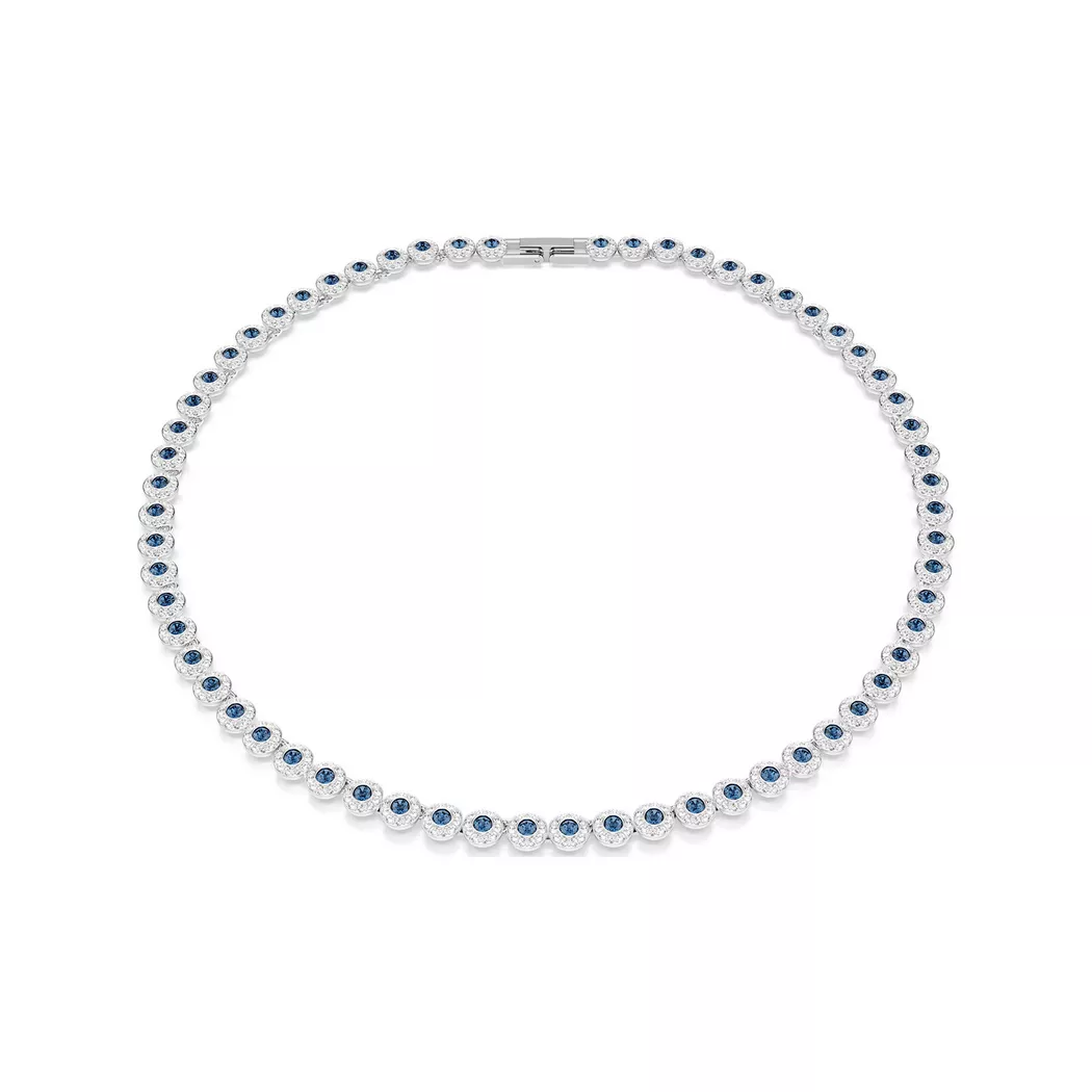 Swarovski - Collier, Una, 38cm, Couleur Argent